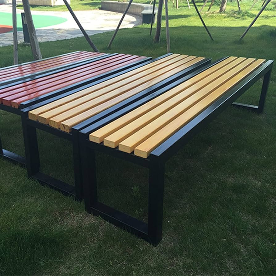 Amazon.co.jp: 屋外の木製ベンチ、耐候性屋外ベンチ